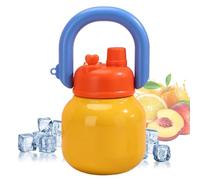 Borraccia termica da 650 ml, a prova di perdite, con maniglia per il | Borraccia isolata sottovuoto con tazza in acciaio inox per campeggio, ciclismo, ragazze, adolescenti, bambini e studenti