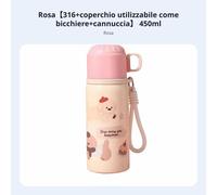 Borraccia termica doppio beccuccio, ragazze, portatile, 2025
