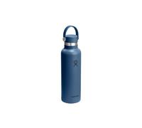 Hydro Flask - Standard Flex Cap 621 ml (21 oz) Bottle - Acciaio Inox, Ermetico, Compatibile con Portabicchieri - Isolato Freddo 24 Ore & Caldo 12 Ore - Harbor Blue