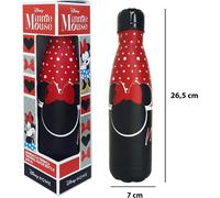 Borraccia termica in acciaio Disney Minnie da 500ml rossa e nera