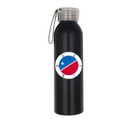 Borraccia termica in acciaio inox con emblema da viaggio con bandiera di Austin Texas
