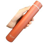 Borraccia termica in acciaio inox, super sottile, 25,5 x 4,5 cm, 260 ml (rosso)
