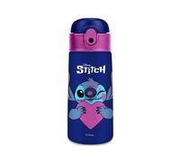 Seven Borraccia termica LILO & STITCH, 460 ml, Acciaio inox bpa free, Cannuccia, Apertura automatica, Mantenimento temperatura:caldo 12h/freddo 24h, Prodotto ufficiale, Idea regalo bambini e adulti