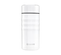 Borraccia termica Kyocera con rivestimento interno in ceramica, calda per 12 ore, fredda per 24 ore, senza BPA, facile da pulire, a prova di perdite, 350 ml, bianca, MB-12S WH