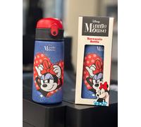 Borraccia termica Minnie 460 ml in acciaio con cannuccia silicone per Bambini