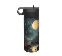 Borraccia termica Moon Stars and Planets Travel (510 ml), un must per campeggio, fitness ed escursioni