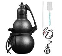 Borraccia termica per acqua, 580 ml, grande capacità per bevande, con fascia e cannuccia, grande capacità, per uomini, donne, escursionismo, campeggio, pesca, fitness