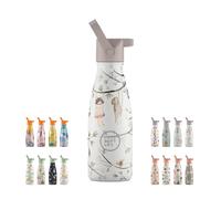 Borraccia Termica per Bambini - 260 ml - Hanging Friends - Bottiglia Acqua Acciaio Inox - Bevande Fredde 36 Ore e Calde 18 Ore - Rifiniture con Disegno in Rilievo - Senza BPA - Cool Bottles