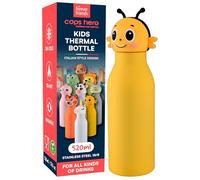 Borraccia Termica per Bambini Acciaio Inox Senza BPA 520ml - CapsHero Ape Bee Bea Borraccia Riutilizzabile Antiodore con Doppia Parete 230x70mm - Caldo 12h Freddo 24h - Collezione My Forever Friends