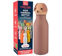 Borraccia Termica per Bambini Acciaio Inox Senza BPA 520ml - CapsHero Cane Dog Duke Borraccia Riutilizzabile Antiodore con Doppia Parete 230x70mm - Caldo 12h Freddo 24h - Collezione My Forever Friends