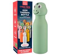Borraccia Termica per Bambini Acciaio Inox Senza BPA 520ml - CapsHero Coccodrillo Dino Dex - Riutilizzabile Antiodore con Doppia Parete 230x70mm - Caldo 12h Freddo 24h - Collezione My Forever Friends