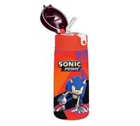 Borraccia termica Sonic come and GET ME, blu rosso - bottiglia d'acqua in acciaio inox per bambini - 500 ml - bottiglia per asilo, scuola elementare - borraccia termica riutilizzabile - senza PBA