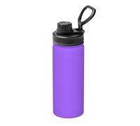 Borraccia termica sportiva in tinta unita, viola chiaro, 510,3 g, leggera e a prova di perdite, adatta per viaggi di fitness all'aperto, semplice ed elegante.