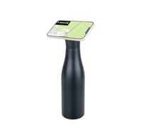 Borraccia termica Troika MagSafe MagSafe con chiusura magnetica utilizzabile come supporto per smartphone STAND BY ME con capacità di 550 ml, idonea al contatto alimentare, in acciaio inox, nera