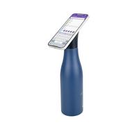 Borraccia termica Troika MagSafe MagSafe con chiusura magnetica utilizzabile come supporto per smartphone STAND BY ME con capacità di 550 ml, idonea al contatto alimentare, in acciaio inox, blu