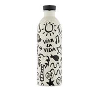 Borraccia Urban 1000ml Acciaio Inox H25.5cm Viva La Vida