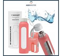 Borraccia Vetro Wessper, Senza BPA, Vetro Borosilicato Custodia Protettiva 50...