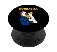 Borracha Pero Buena Muchacha Latina Chingona Cabrona Patrona PopSockets PopGrip Adesivo
