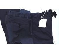 BORRELLI PANTALONE NAPOLI ANTICA SARTORIA 32-46 COTONE LOGO 308,00 CART. BLU