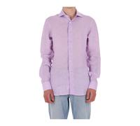 Borriello Napoli - Camicia in lino tinta unita - - Shirts - Uomo - Viola - XL