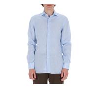 Borriello Napoli - Linen Shirt - - Shirts - Uomo - Blu - L