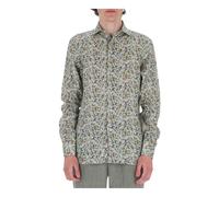 Borriello Napoli - Lino Flower Shirt - - Shirts - Uomo - Multicolore - 2XL