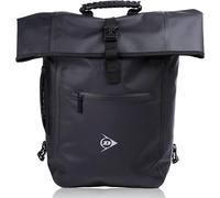 Dunlop 4 in 1 Zaino bici impermeabile 25L con portabottiglie Nero Nero 25L Minimalista