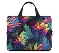 Borsa a 12 pollici impermeabile ultrasottile della manica del computer portatile del fiore variopinto, borsa protettiva portatile del computer con la cinghia della mano