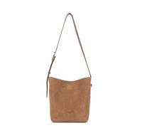Borsa a bisaccia in pelle, SUEDE M Marrone TU