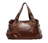 Borsa a braccio donna in vera pelle PU, ampia capacità, colore solido, trendysacca a tracolla alla moda Y2K, elegante hobo retrò con molte tasche, perfetta per lavoro e tempo libero