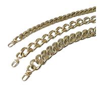 Borsa a catena for borsa Tracolla staccabile di ricambio in resina solida acrilica dorata lusso Accessorio moda donna fai da te Forniture(Gold-60cm-02)