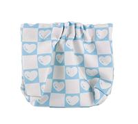 Borsa a chiusura automatica della moneta della borsa della primavera di viaggio, borse dell'oggetto del cavo di dati, borsa di stoccaggio del cambiamento delle donne, Blu, casual