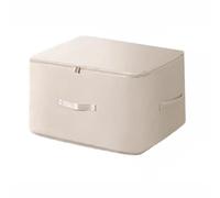 Borsa a compressione per vestiti, 60 x 54 x 42 cm, organizer grande autocomprimente per viaggi e casa, beige