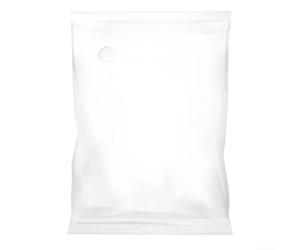 Borsa a compressione riutilizzabile in tessuto per riporre vestiti, progettata per l'estrazione dell'aria sottovuoto per risparmiare spazio nell'armadio o in valigia (60 x 80 cm, bianco)