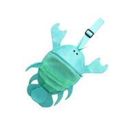 Borsa A Conchiglia In Rete Da Spiaggia, Raccolta Di Borse A Conchiglia Da Spiaggia, Borsa A Forma Di Aragosta Per Raccogliere Conchiglie Con Cinghie Di Trasporto Regolabili Per Snack Per Bambini, Gioc