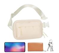 Borsa A Di Fitness Per La Corsa 'anca Ergonomica Con Spazio Di Archiviazione Borsa Da Jogging Traspirante, Cintura Sportiva Elastica Per Viaggi, Cerbiatto Per L'allenamento, Degustazione D