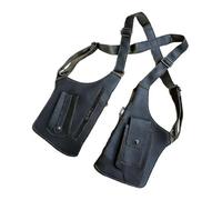 Borsa a doppia sotto le ascelle - Zaino antifurto impermeabile con tasche multiple e regolabile | Borsa a vintage | Ideale per scuola, ufficio, viaggi, campeggio, shopping,