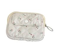 Borsa a forma di cambiamento floreale Borsa per soldi Borsa portamonete Piccola borsa portaoggetti Stili coreani Portafogli Cambiare Rossetto Stili Coreani Piccolo Storage Portafoglio Floreale Truc, C