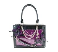 Borsa a forma di farfalla, borsa a secchiello stile farfalla scura, tote shopping scuola tote shopping base, comoda riutilizzabile design estetico straordinario, aggiunto, Porpora