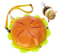 Borsa a forma di hamburger, borsa messenger per hamburger, borsa per hamburger del fumetto | Borsa a tracolla Burger dei cartoni animati, borsa messenger elegante e divertente Cheeseburger per viaggi