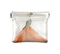 Borsa a forma di nuvola turchese da donna piccola in pelle impermeabile mini portamonete portamonete per uomo donna viaggio, Bellissimo vestito da bambola, 1 size, moderno