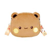 Borsa a forma di orso - Borsa a forma di orso per ragazze | Adorabile borsa a tracolla in peluche casual Messenger per vacanze, compleanno, cachi, descrizione