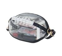 Borsa a Forma di Pallone Porta Trucchi da Viaggio Trasparente Organizer | Beauty Case Portatile per Donne Ragazze Signore Mogli Madri Viaggiatrici Tifose Concerti Eventi Sportivi Shopping Campeggi