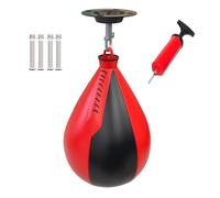 Borsa A Forma Di Pera A Velocità Pendente - Borsa Da Boxe Riutilizzabile Con Pompa Ad Aria | Set Di Boxe Speedbag | Palla Di Velocità Di Allenamento In Pelle | Attrezzature Per Allenamento Punz
