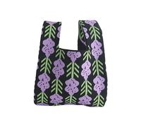 Borsa A Maglia Alla Moda Con Colori A Contrasto Grande Capacità E Borsa Elegante Portatile Per Ragazzi Ragazzi Ragazze Durevole Personalizzato Shopping Incontri Lavorare Alla Moda Con, Lilla