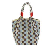 Borsa a maglia cava fuori borsa da lavoro portatile grande capacità borsa per pendolari Tote Square Bag, A5, 22.0*15.0*3.0