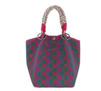 Borsa a maglia cava fuori borsa da lavoro portatile grande capacità borsa per pendolari Tote Square Bag, A4, 22.0*15.0*3.0
