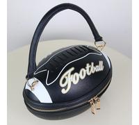 Borsa a mano a forma di football americano, borsa da ascella per feste,
