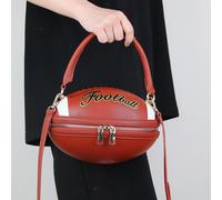 Borsa a mano a forma di football americano, borsa da ascella per feste,