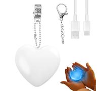 Borsa a mano a LED con sensore tattile a forma di cuore, portatile, automatica, ricaricabile, mini borsa a LED per donne, ragazze, madri, portachiavi notte per borse